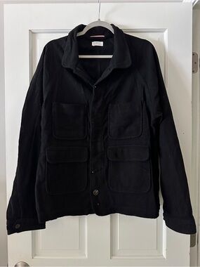 NWOT Apolis Global Citizen Cotton Wool Indigo Chore Jacket Button Down XXL